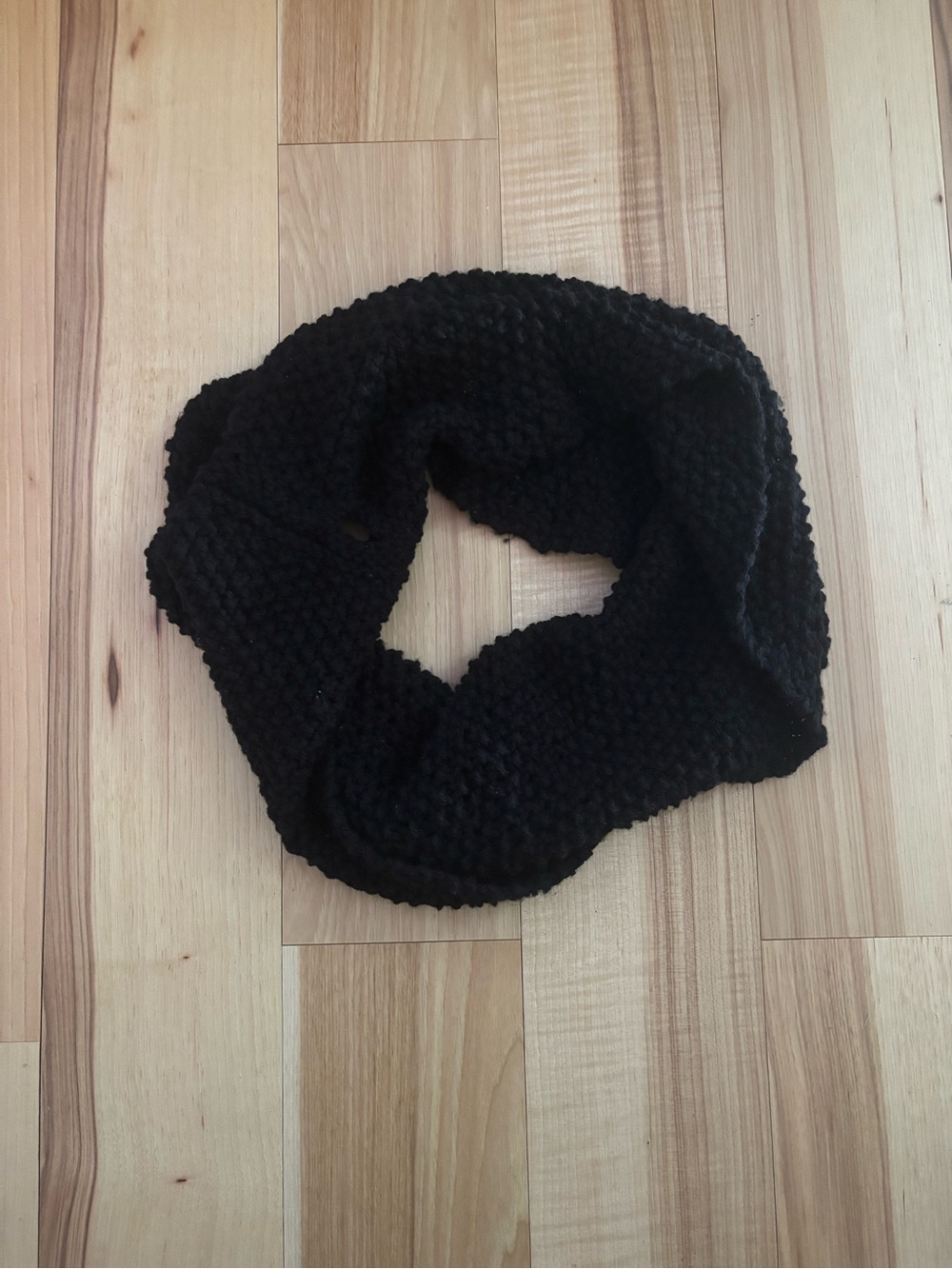 Handmade Black Infinity Scarf